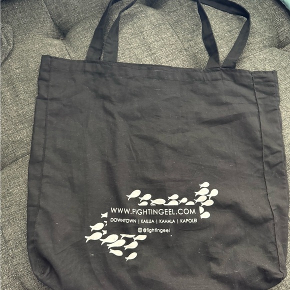 Fighting Eel Black Graphic Tote New w/o tags. - Picture 1 of 2